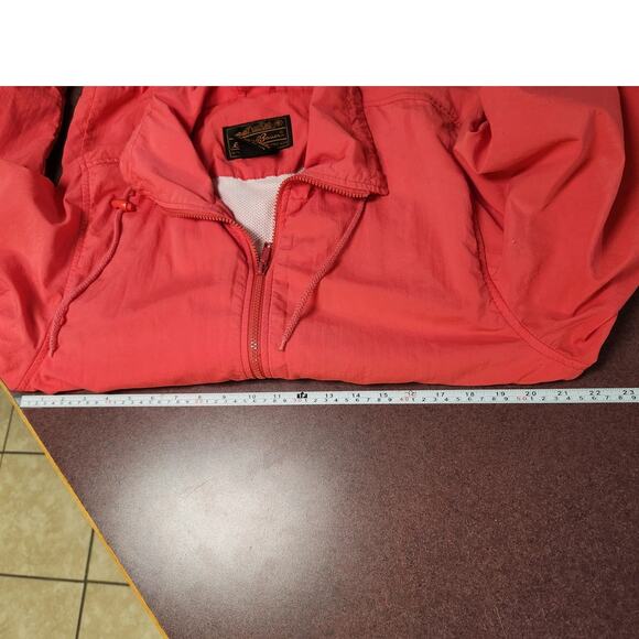 Vtg Eddie Bauer Windbreaker Size Small Pink Vented Full Zip Long Sleeve Outdoors - Picture 7 of 16